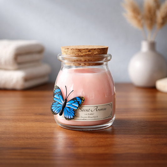 English Rose No 2 "Hand Crafted" Natural rapeseed & coconut wax candle