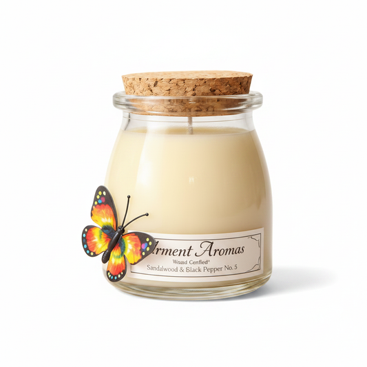 Sandalwood & Black Pepper No 1 "Hand Crafted" Natural rapeseed & coconut wax candle