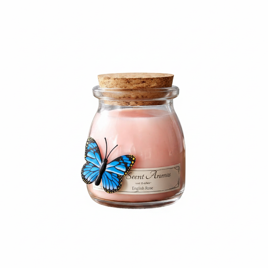 English Rose No 2 "Hand Crafted" Natural rapeseed & coconut wax candle